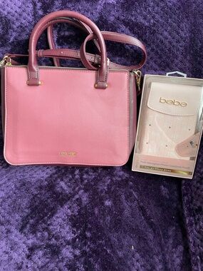 Bebe Pink Phone Crossbody Pouch NEW,Nine West Satchel/Crossbody 2 Tone EUC